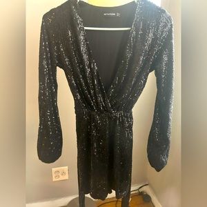Sequin Black Romper